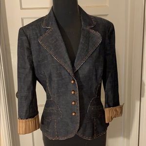 Earl Rutenberg denim blazer. Size small